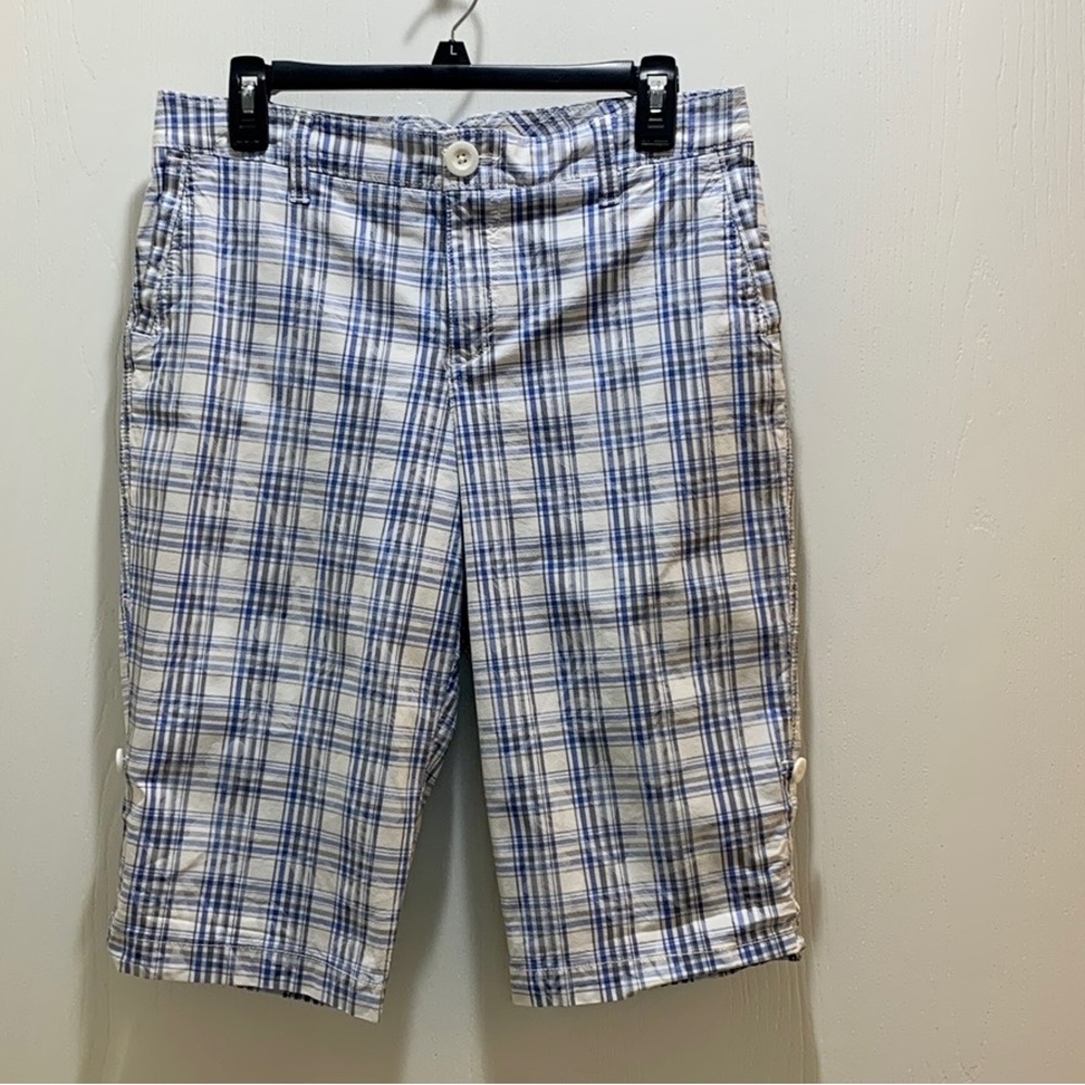 TWO PAIR OF SONOMA PLAID BERMUDA SHORTS - Picture 2 of 9
